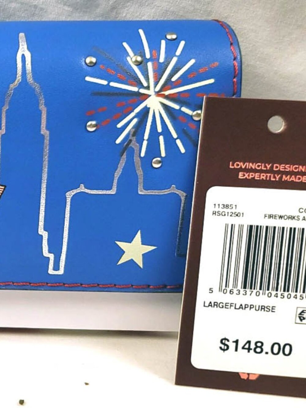 2 pc. NWT RADLEY LONDON FIREWORKS STRIPE 250 ANNIVERSARY 3D PURSE/BAG-WALLET SET - Picture 13 of 15